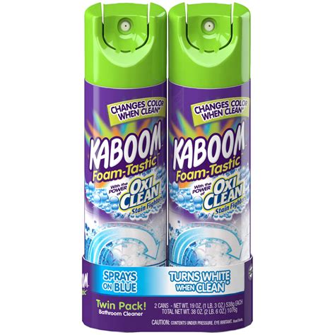 Kaboom Foam-Tastic OxiClean Fresh Scent Spray Foamer Bathroom Cleaner ...