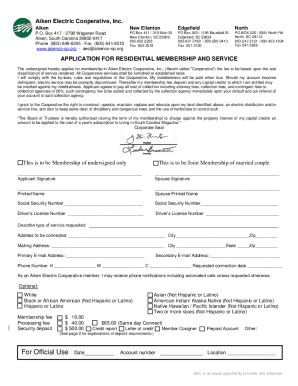2015-2025 Form SC Aiken Electric Cooperative Application for ...