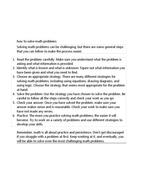 Image result for How to Solve Math Problems