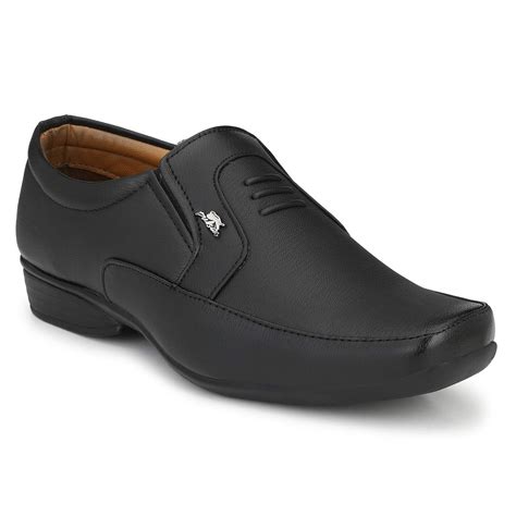 Buy Stylelure Men's Synthetic Leather Black Formal Shoes for Men-6 at ...