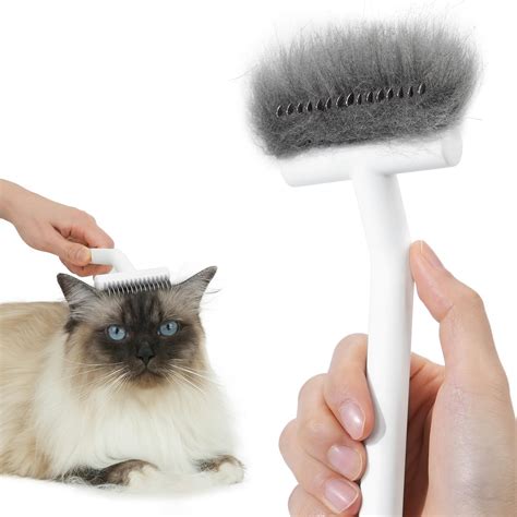 aumuca Cat Brush for Long Haired Cats, Dog Brush for Shedding Grooming ...
