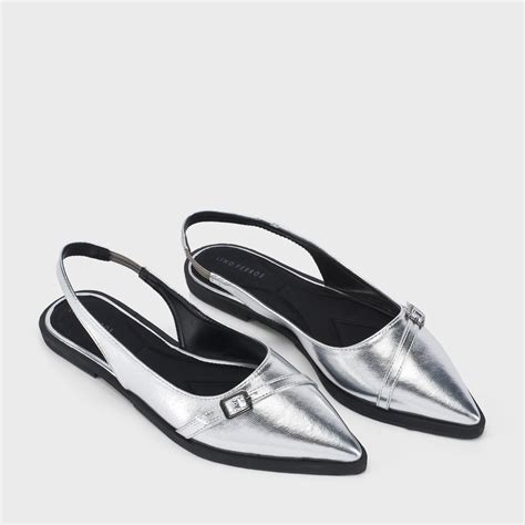 Buy Hepburn Solene Silver Heels | Lino Perros