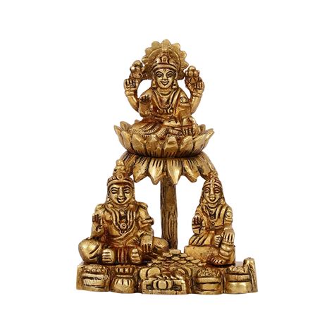 Brass Handcrafted Lord Kuber with Goddess Lakshmi and Chitralekha | We ...