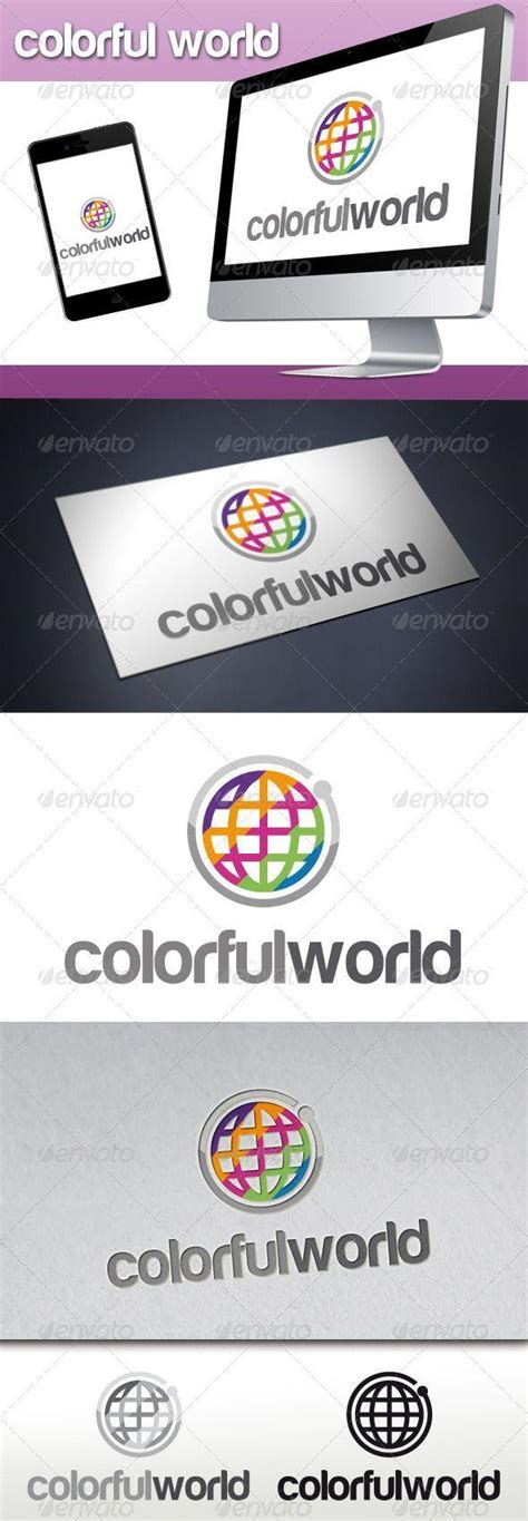 Colorful World Logo - LogoDix
