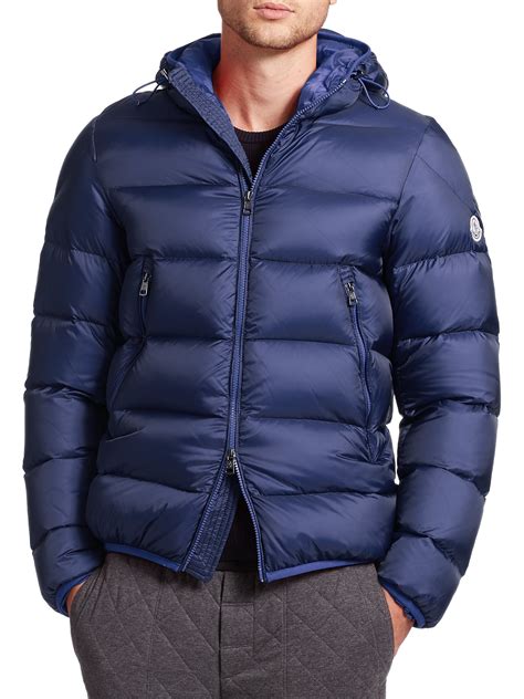 Lyst - Moncler Chauvon Hooded Down Jacket in Blue for Men