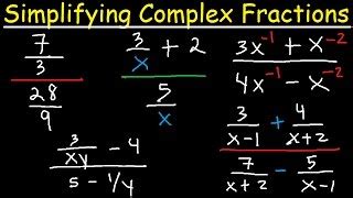 Image result for Simplifying Complex Fractions Problems