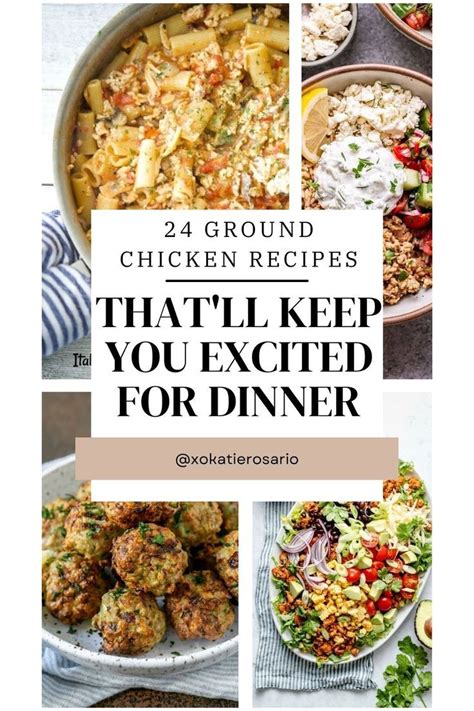 recipe ideas for ground chicken