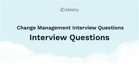 Image result for Interview Examples Change Management Methodology