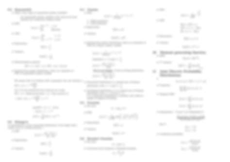 Image result for Probability Rules Cheat Sheet