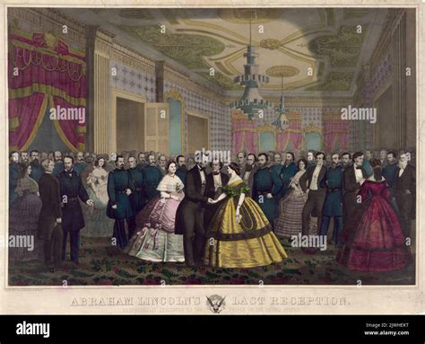 Abraham Lincoln's last reception - Hohenstein Stock Photo - Alamy