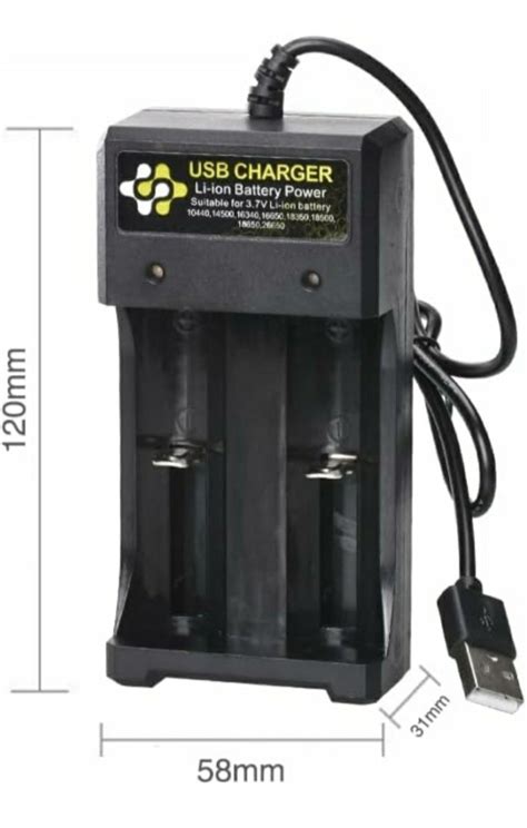 KP USB DC to DC 18650 Battery Charger, 2 Cell Battery Charger, Suitable ...