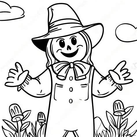 Scarecrow Coloring Page (2310-1857)