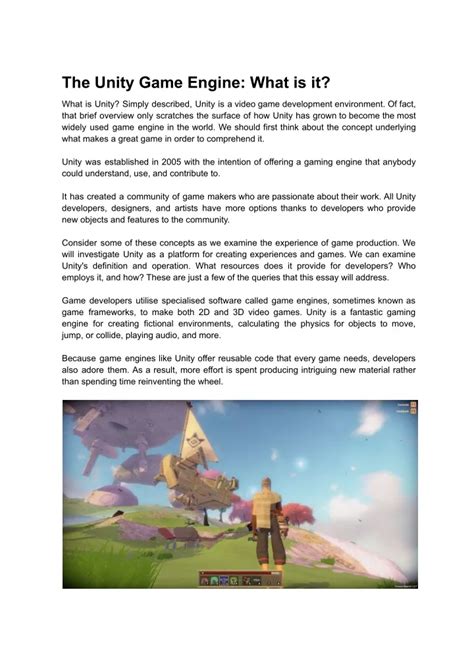 Image result for Unity Game Engine Examples