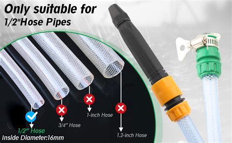 Water Spray Gun Nozzle High Pressure with Quick Connector and Tap ...