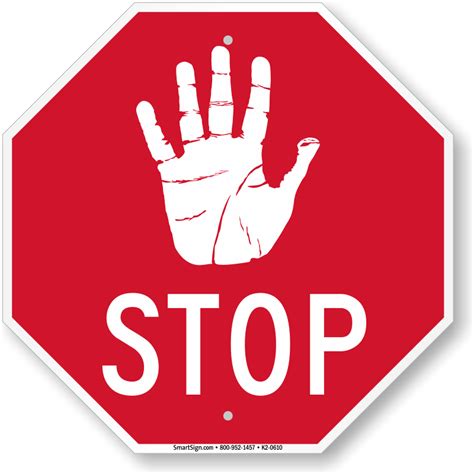 Image result for Stop Sign Hand Symbol
