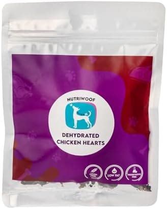 Nutriwoof A Petter Life Dehydrated Chicken Hearts, Air Dried, 100% ...