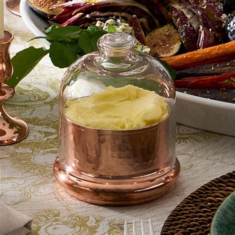 Williams Sonoma Hammered Copper Butter Keeper | Butter crock, Dishes ...