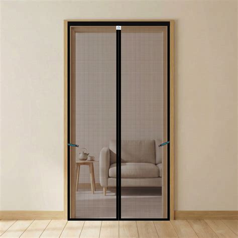 Mosquito Net for Door-Magnetic | Polyester | Black | LifeKrafts ...