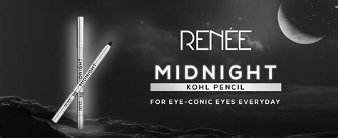 Buy RENEE Midnight Kohl Pencil - Smudgeproof and Waterproof Kajal - 24 ...