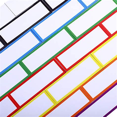 Outus 48 Pieces Magnetic Dry Erase Labels with Color Borders Reusable ...