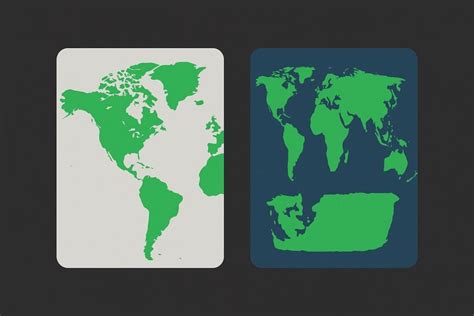 Peters Projection Map vs Mercator 的图像结果