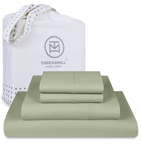 Threadmill Cotton Queen Sheet Set | 100% Cotton Sheets for Queen Size ...