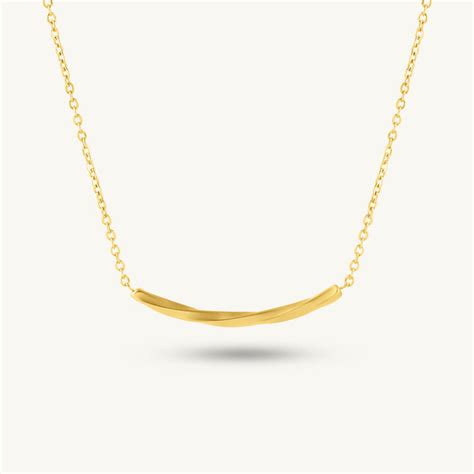 Arc Line Minimal Bar Necklace – PALMONAS