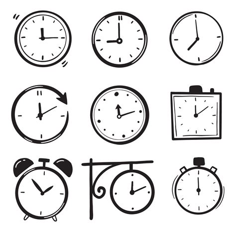 Image result for working clock drawing