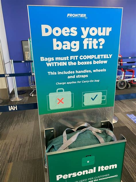 For Frontier Airlines Personal Item Bag 18x13x7 Travel Duffel Bag ...