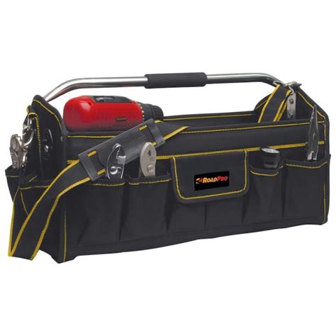 RoadPro Black Canvas 13.8-in Accessory Tool Bag RPTB20 at Lowes.com