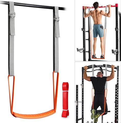 TOBWOLF Pull Up Assistance Bands with Feet/Knee Rest, 88lbs - 132lbs ...