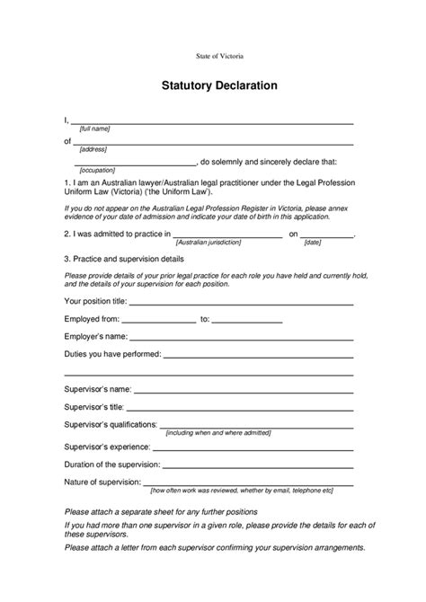 Image result for Statutory declaration Examples