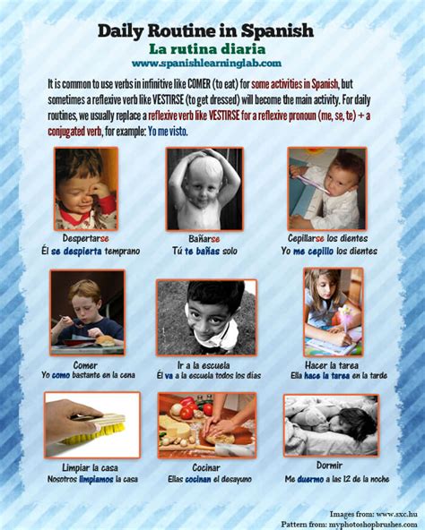 Image result for Spanish Daily Routine