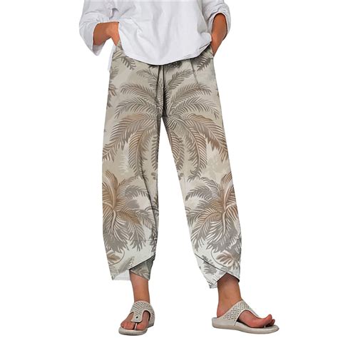 Bogo Capri Linen Pants Women Petite Plus Summer Women'S Pants Petite ...