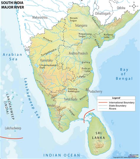 Map of indias rivers