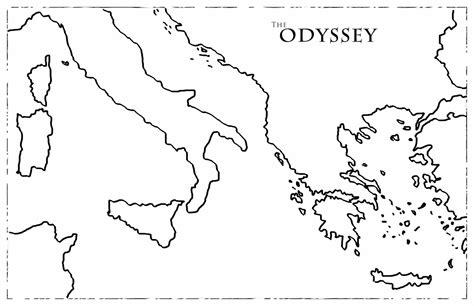 Odysseus Journey Map