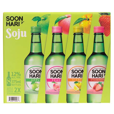 SOON HARI SOJU VARIETY SOUTH KOREA 8/375ML - $23.99 at Costco