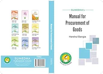 Buy Manual for Procurement of Goods Book Online at Low Prices in India ...