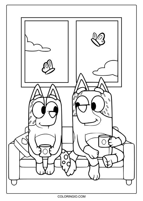 54 Bluey Coloring Pages (Free Printable PDF)