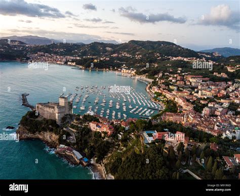 Lerici Castle and the Gulf of La Spezia, Liguria, La Spezia Province ...