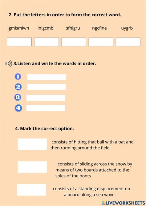 Sports. Sort Worksheet 的图像结果