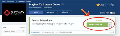 Playbox TV Coupon Codes: 65% + 10% OFF | May 2026