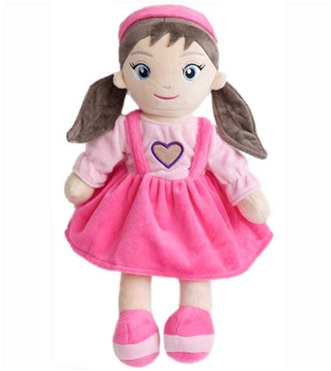 Mirada Cute Pink Huggable Heart Girl Gudiya/Doll Super Soft Toy for ...