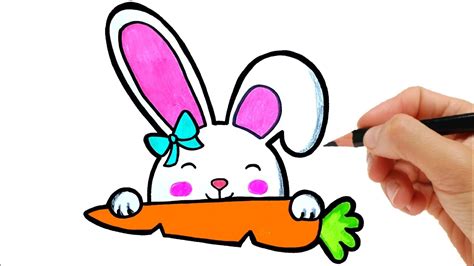 HOW TO DRAW THE EASTER BUNNY - YouTube