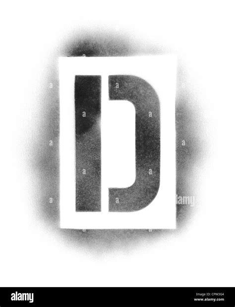 Stencil letters in spray paint Stock Photo - Alamy