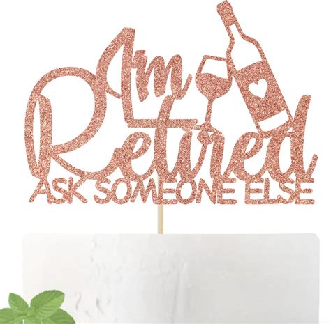 Cos mos I'm Retired Cake Topper - The Legend Has | Ubuy India