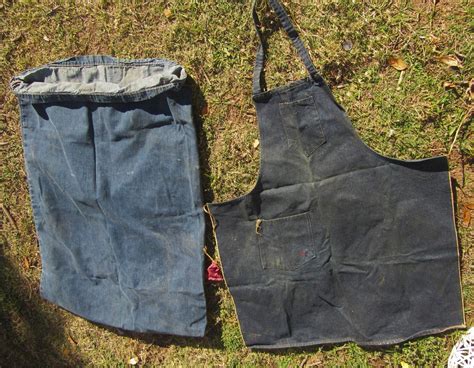 Vintage 1940s Custom Denim Massive Duffel Bag Plus Ap… - Gem