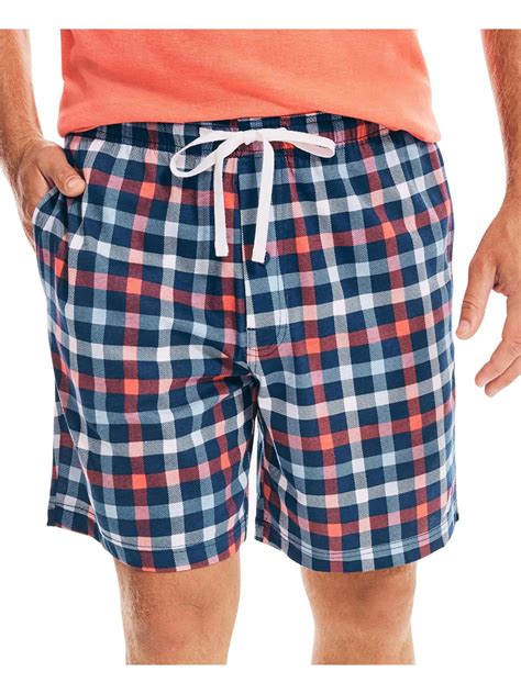 Nautica Sleepwear Mens Cotton Plaid Sleep Short - Walmart.com