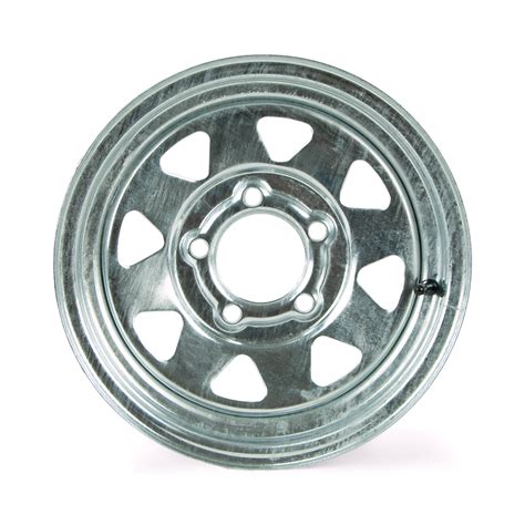 Galvanized Boat Trailer Wheel 13 inch 5 Bolt Trailer Rim 5 o