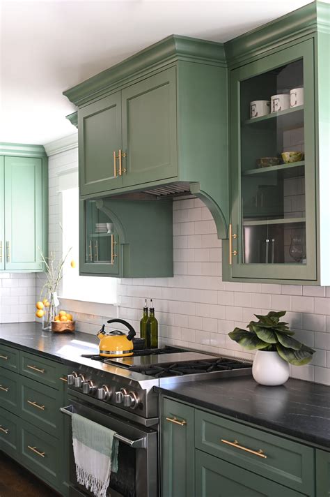 Sage Green Kitchen Cabinets With Black Countertops | Cabinets Matttroy